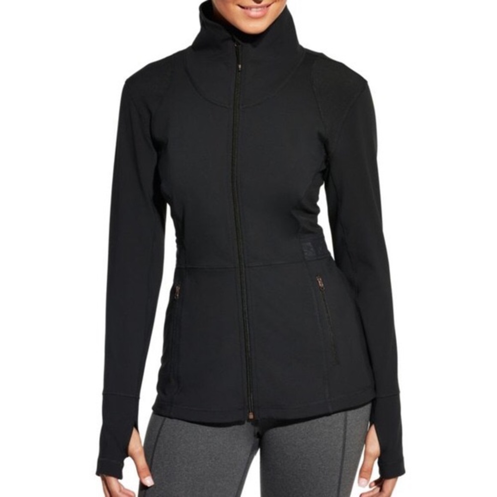 Calia core fitness black athletic jacket size sm